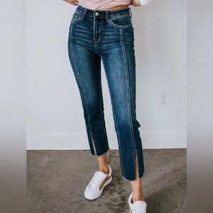 Vervet Misty Split Leg Straight Jean